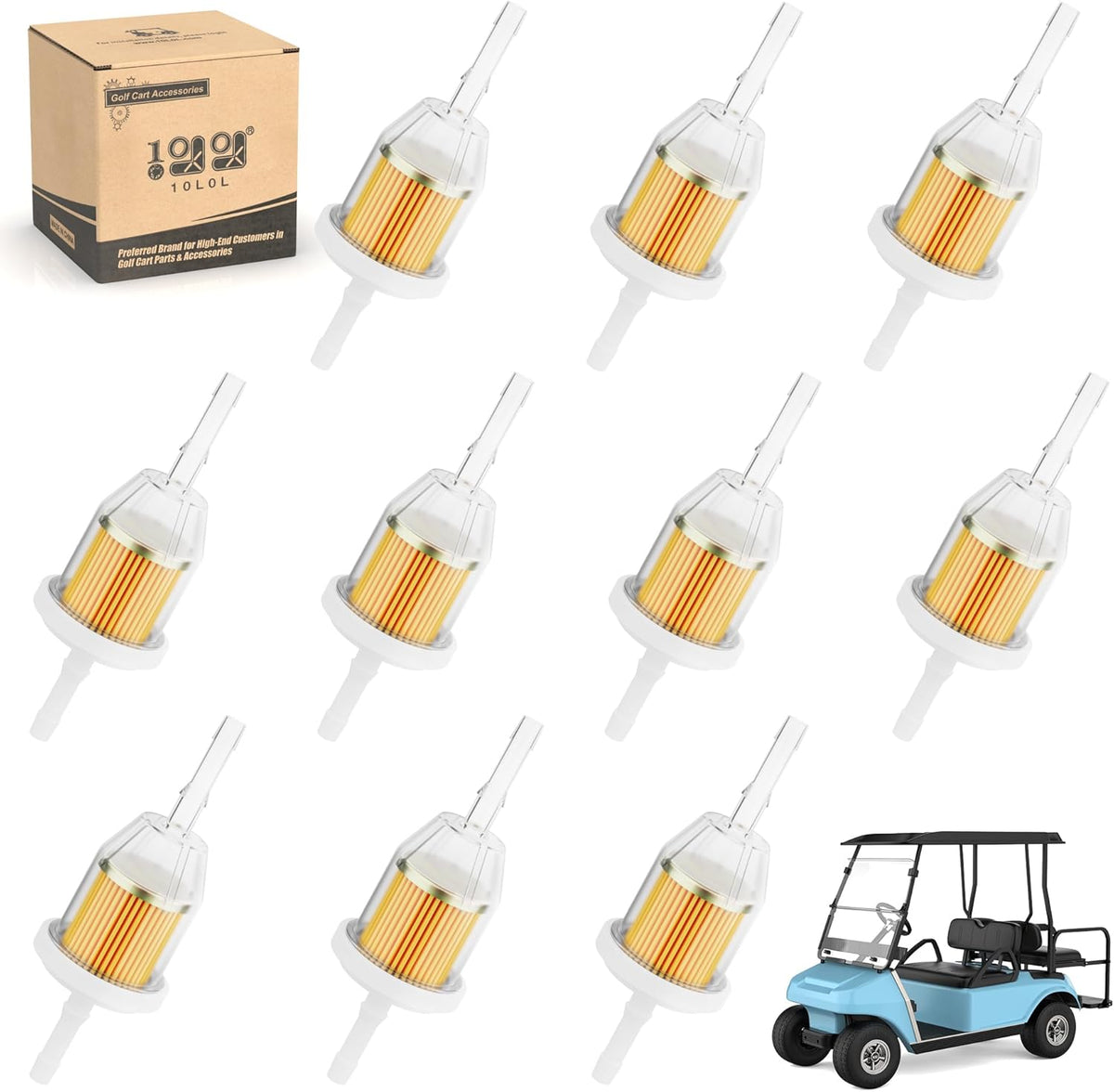 Golf Cart Fuel Filter for Yamaha EZGO Club Car