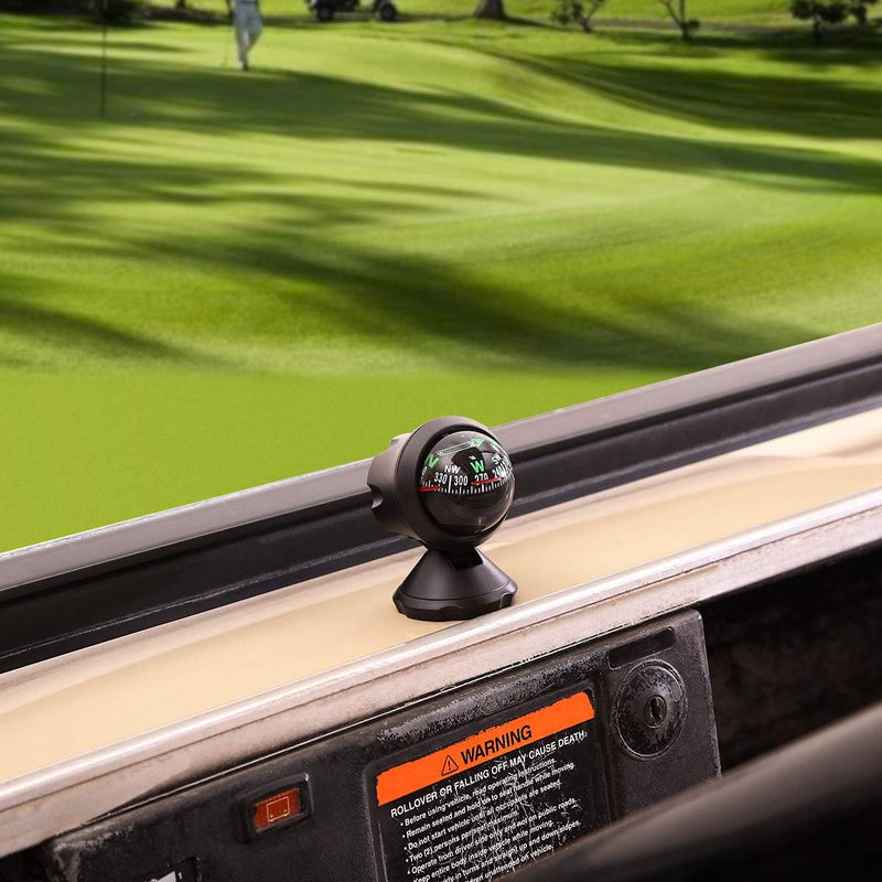 Universal Golf Cart Adjustable Gauge Compass for Boats Trucks Cars Outdoors - Great Golf Gift