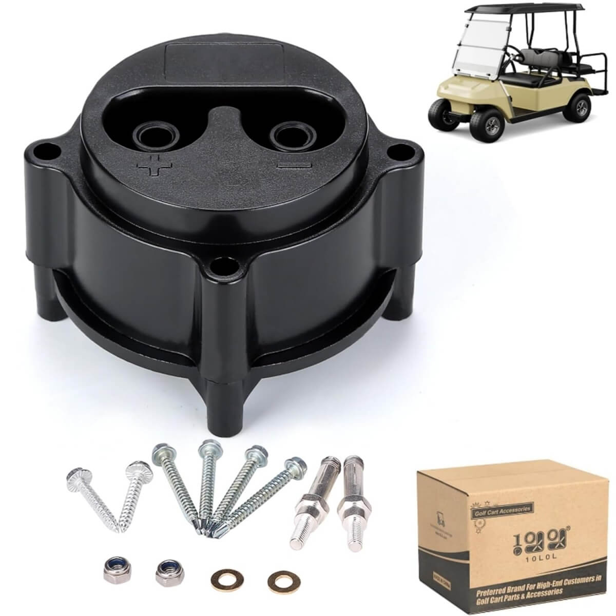 10L0L 48V Golf Cart Charger Receptacle for Yamaha G19 & G22