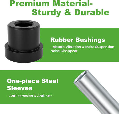 10L0L Golf Cart Front and Rear Leaf Spring Bushing and Sleeve & Screw Kit