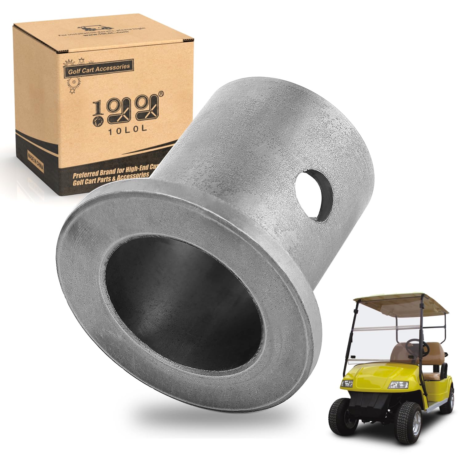 10L0L Golf Cart Steering Gear Box Flanged Bushing for EZGO TXT Medalist 4-Cycle 1994-2001