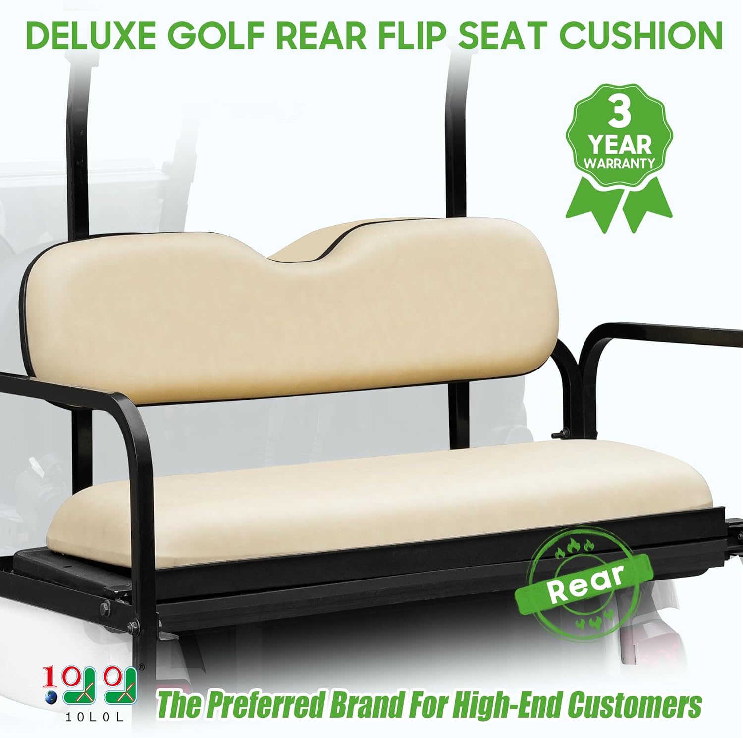 Golf Cart Flip Seat for Yamaha Club Car EZGO Back Seat