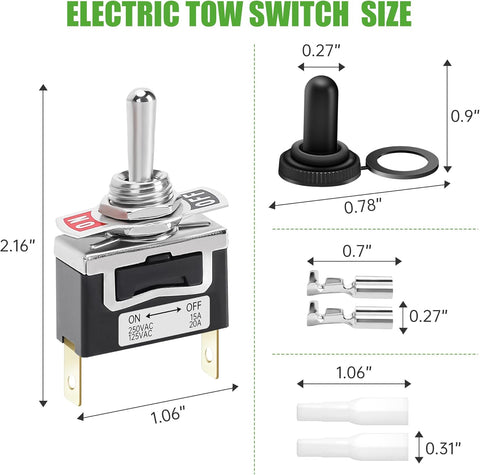 ELECTRIC TOW SWITCH SIZE