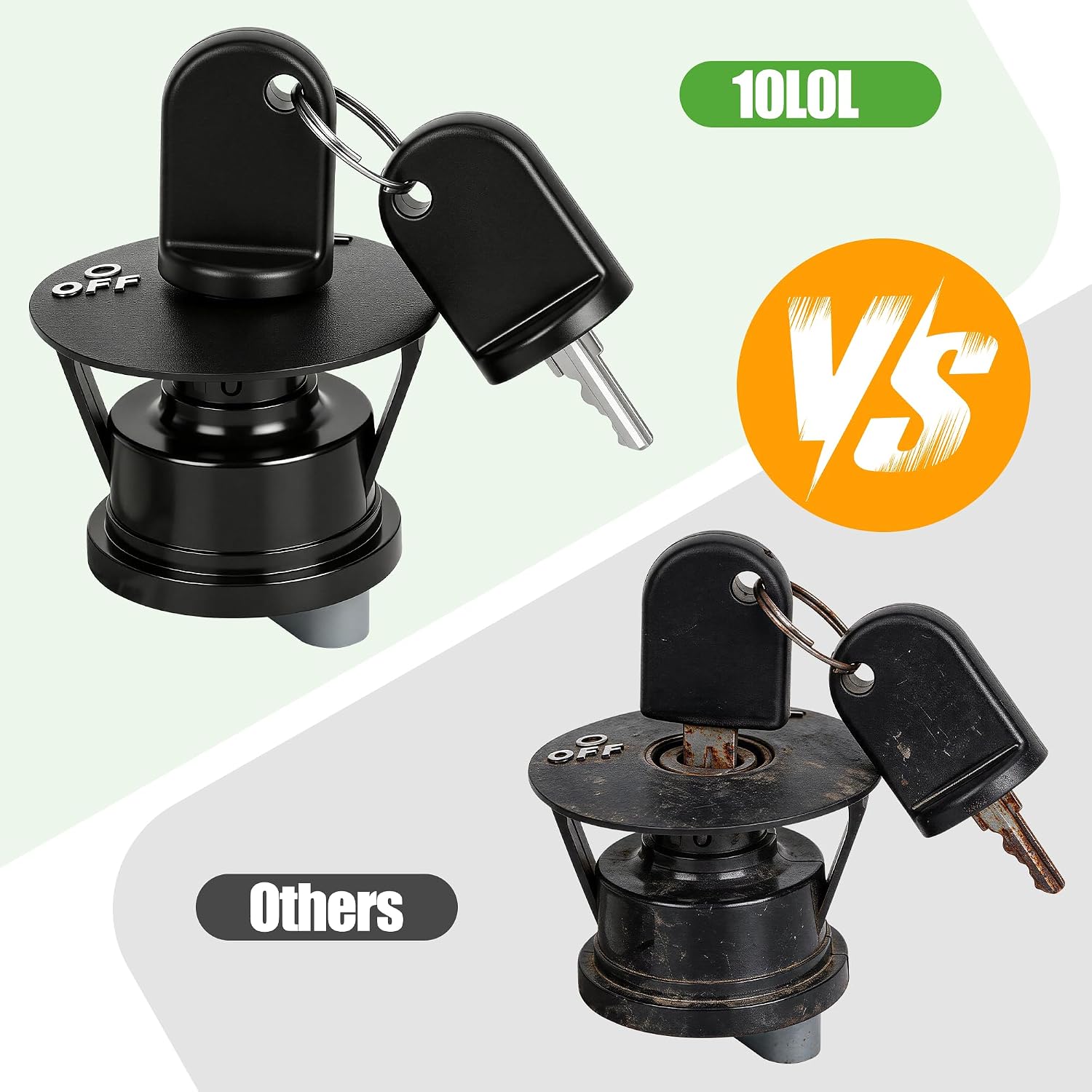 10L0L Golf Cart Ignition Switch for EZ-GO RXV 2008-Up