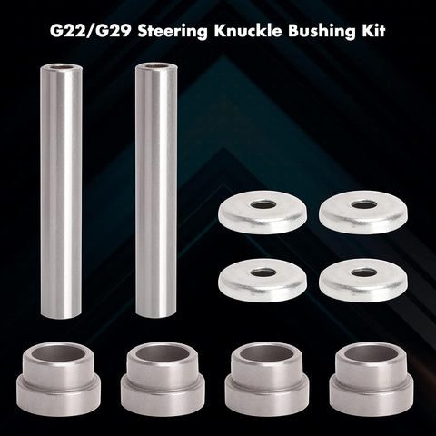 Golf Cart Steering Knuckle Outer Cover and Spindle Tube Spacer Kit for Yamaha G22/G29 G&E