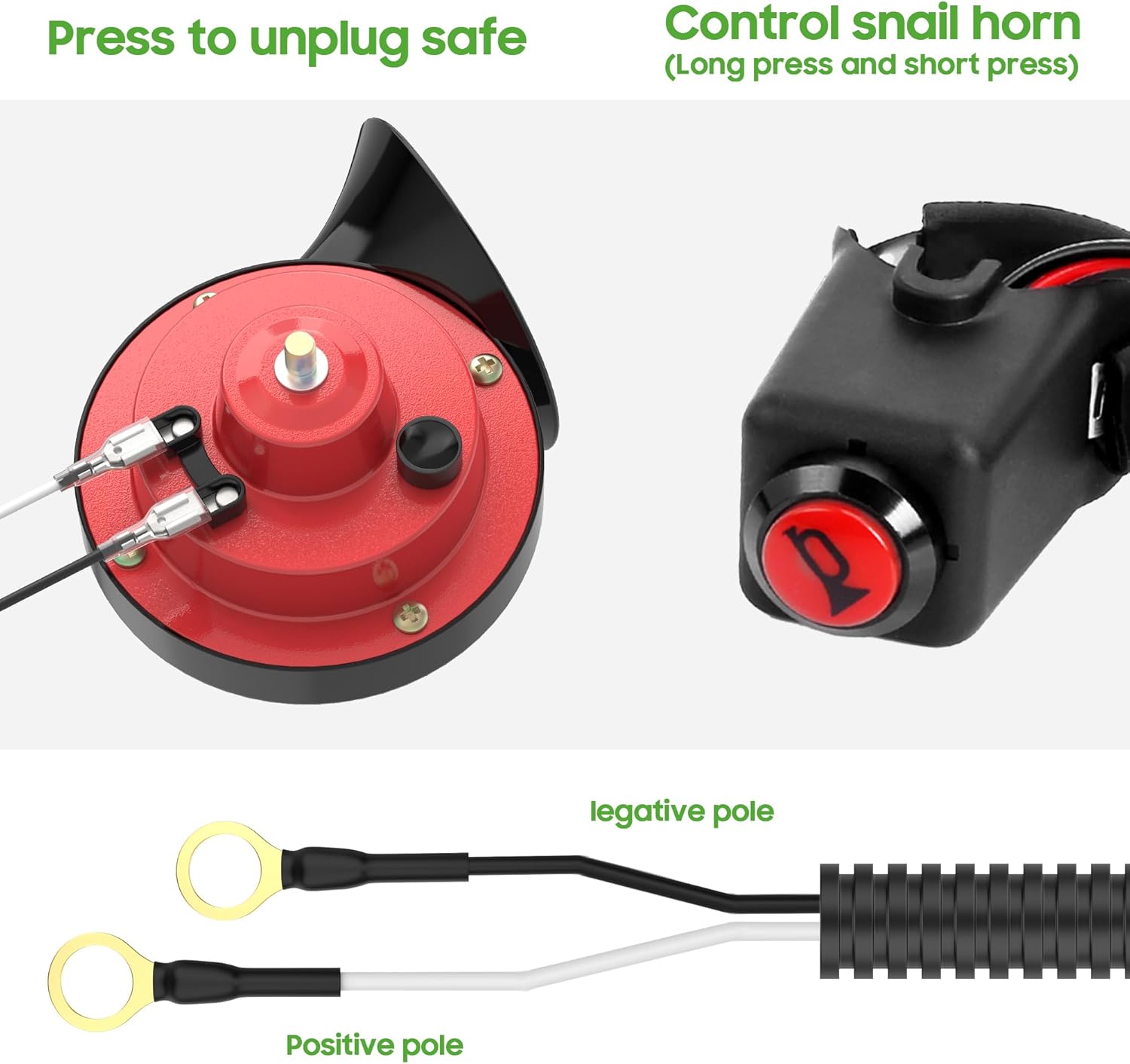 Golf cart horn kit