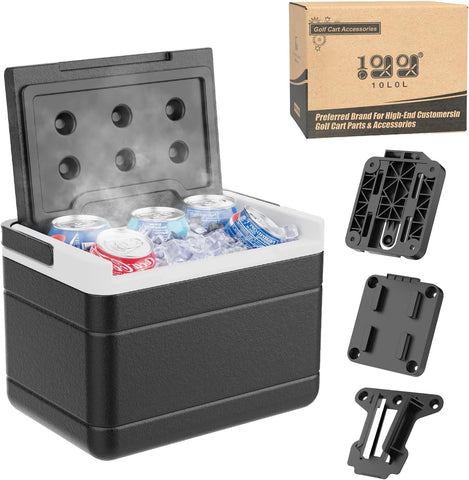 Summer Essential Golf Cart Cooler with Mounting Bracket Kit for EZGO Yamaha Club Car - 10L0L