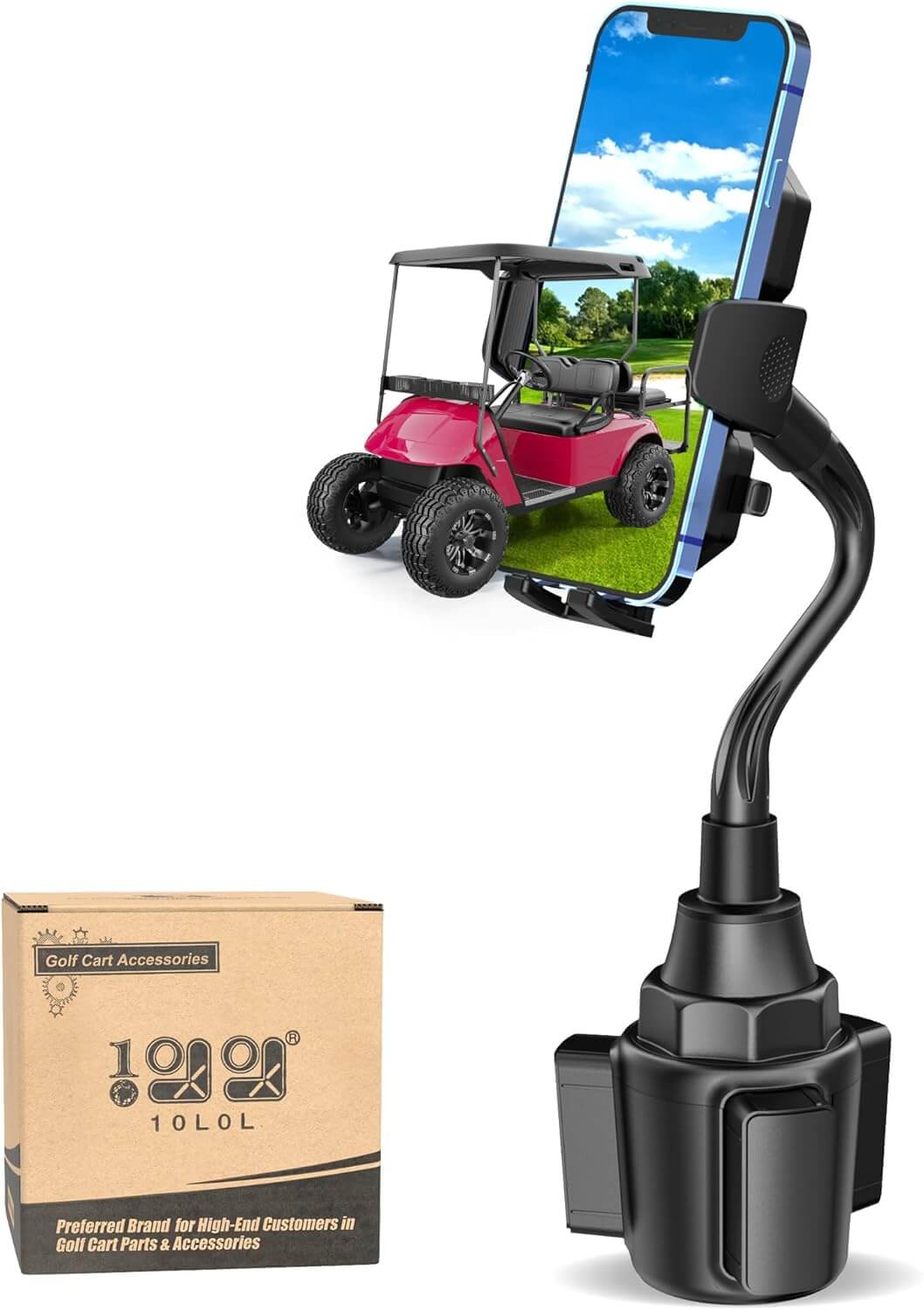 10L0L Golf Cart Phone Holder