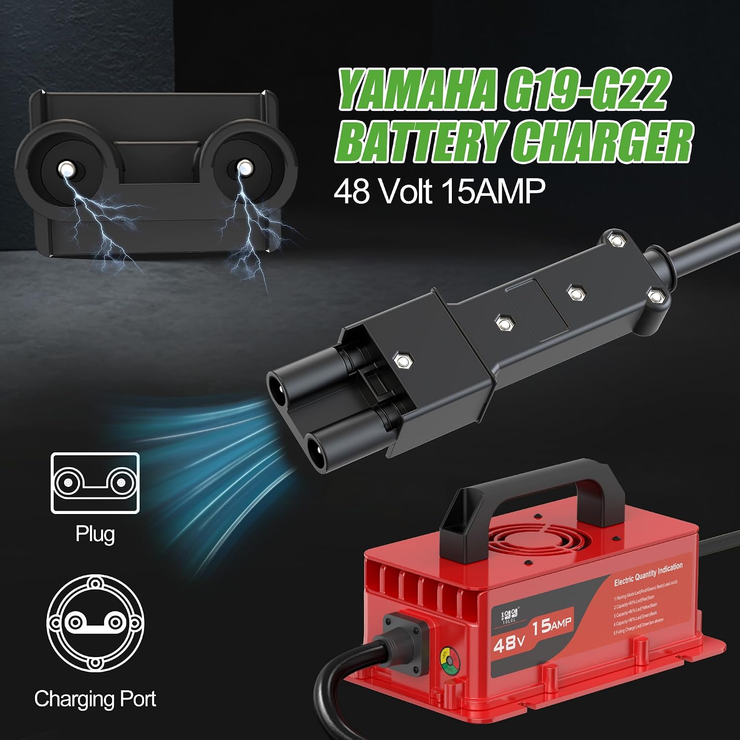 Yamaha G19 & G22 Golf Cart Battery Charger