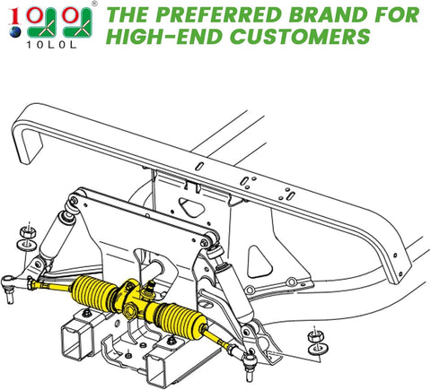10L0L Golf Cart Steering Gear Box Assembly