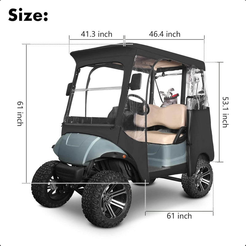 Yamaha golf cart cover size