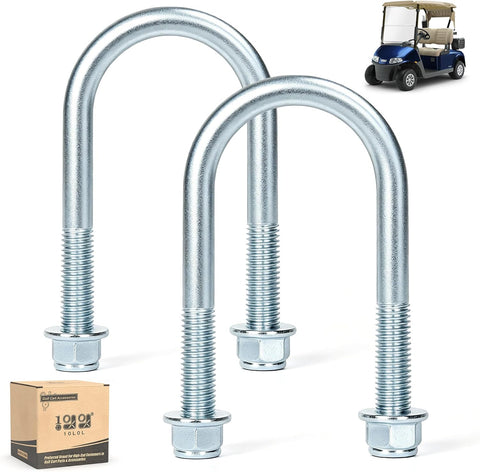 10L0L Golf Cart Rear Leaf Spring U-Bolt Kit for EZGO RXV