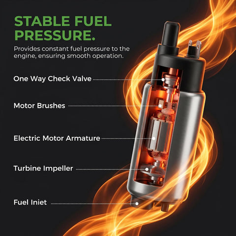 STABLE FUEL PRESSURE.