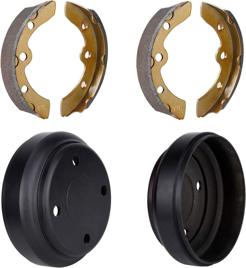 Brake Drums and Brake Shoes Kit for Club Car DS and Precedent 1995-up 101791101 1018232-01 10603