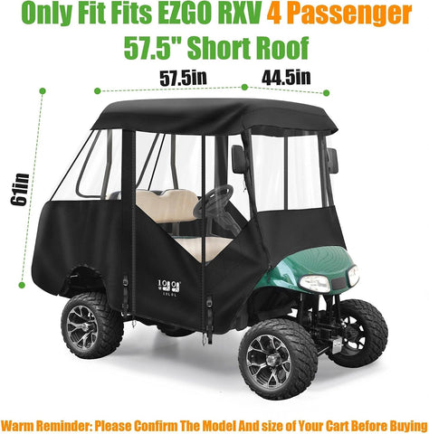 Only Fit Fits EZGO RXV 4 Passenger 57.5" Short Roof