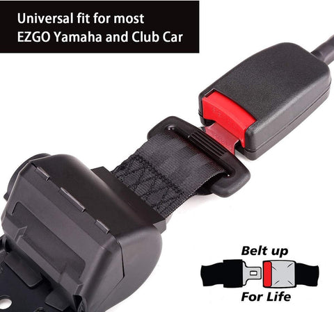 2-Point Retractable Seat Belts for Golf Carts