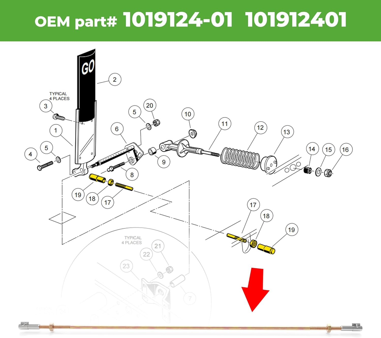 OEM#1019124-01 101912401