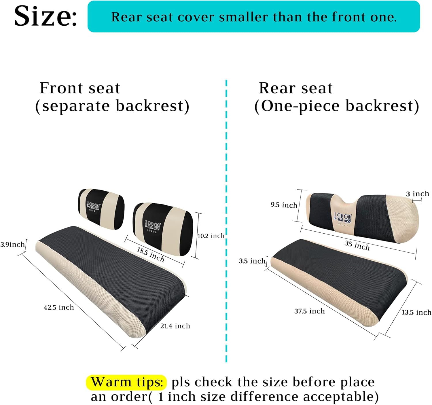 Golf Cart Seat Cover Sizes