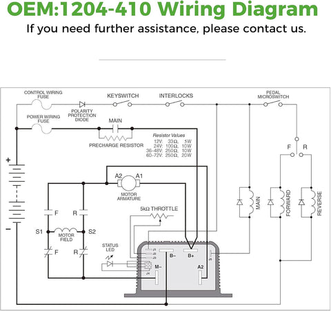 OEM:1204-410 Wiring Diagram