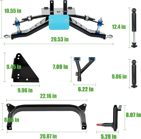 Yamaha Golf Cart Lift Kit Dimensions