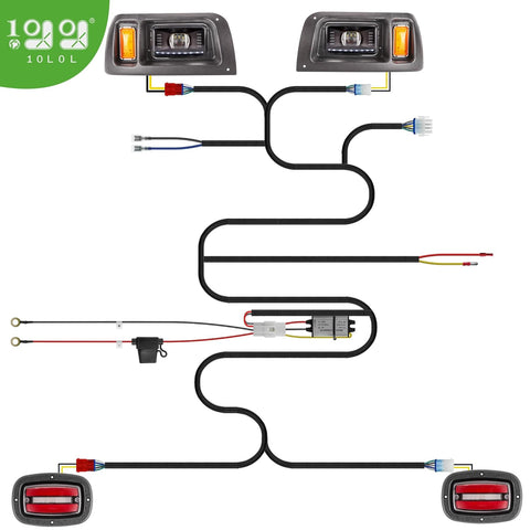 Golf Cart Wiring Harness for Club Car Precedent