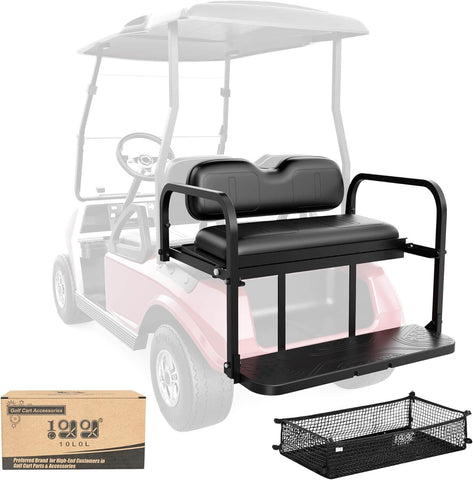 10L0L Golf cart back seat for Club Car DS black