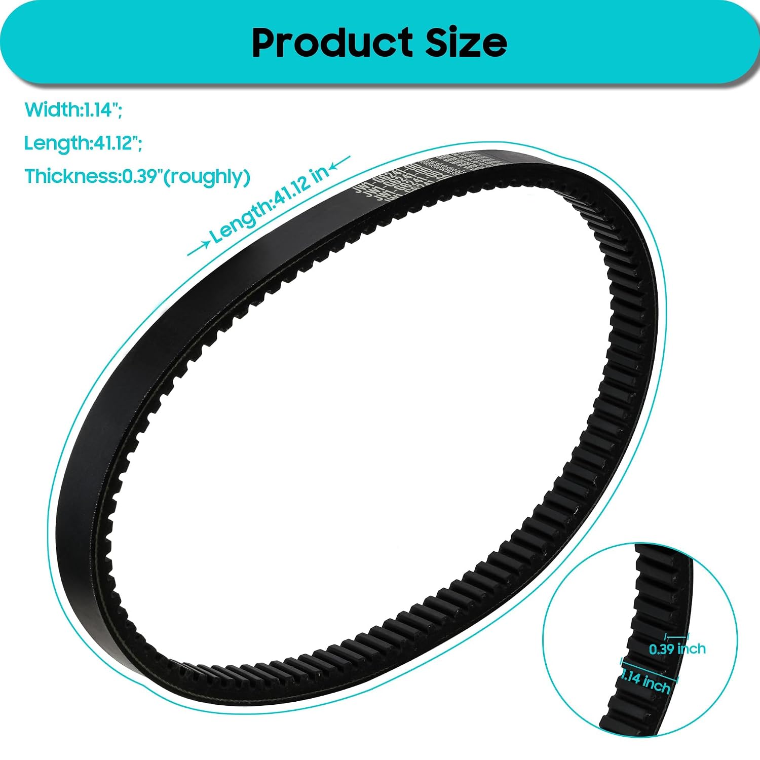 Yamaha G29 Drive Golf Cart Drive Belt Product Size