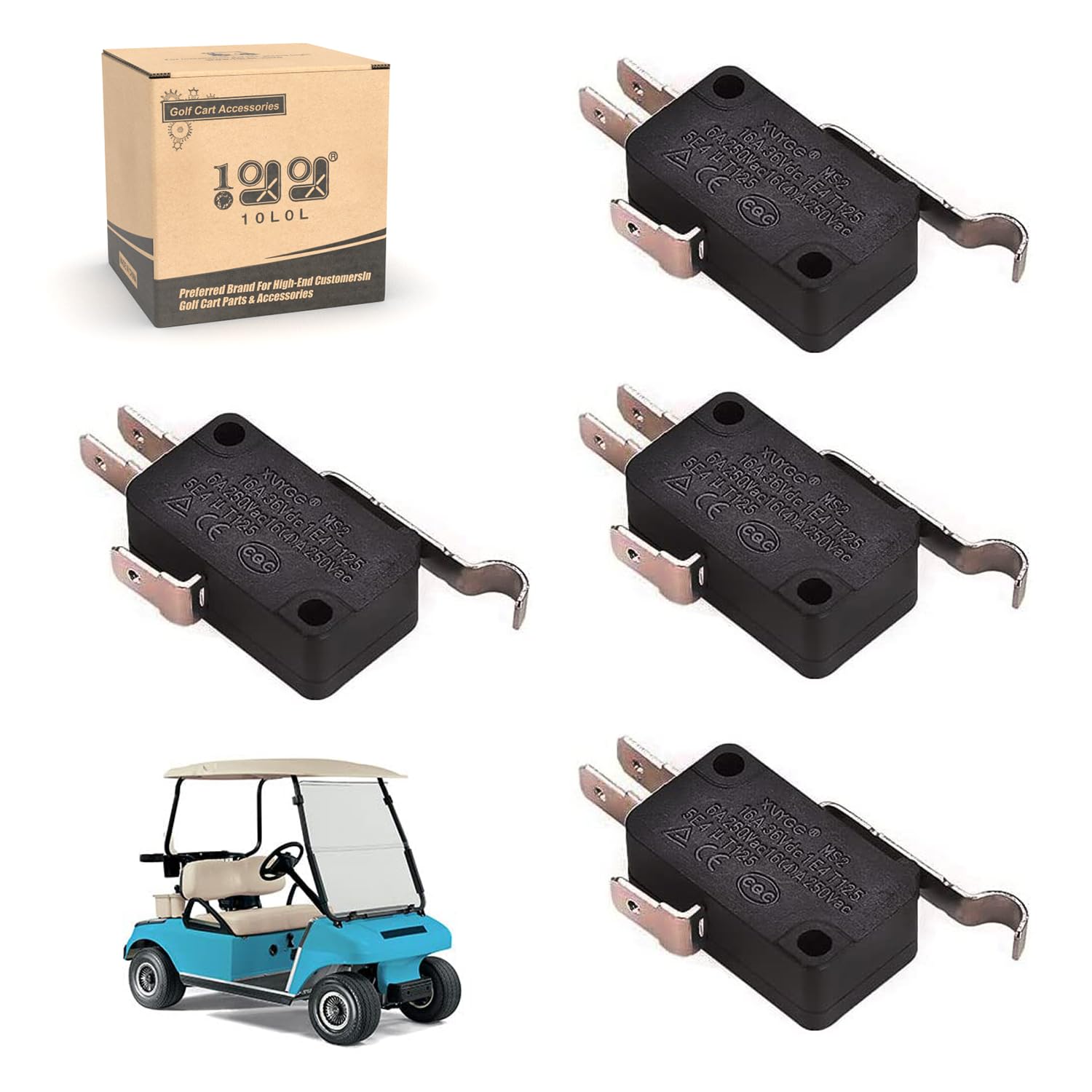 Club Car Golf Cart Speed Micro Switch 3 Prong Terminal