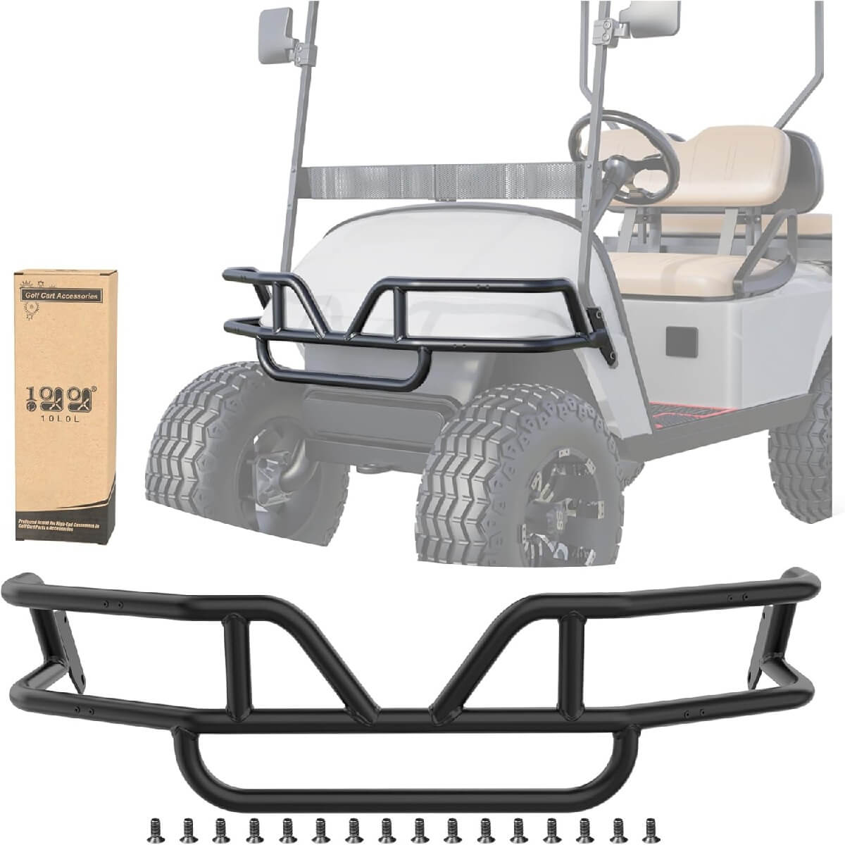 Front Bumper Brush Guard for EZGO TXT 1994-Up Models Golf Cart