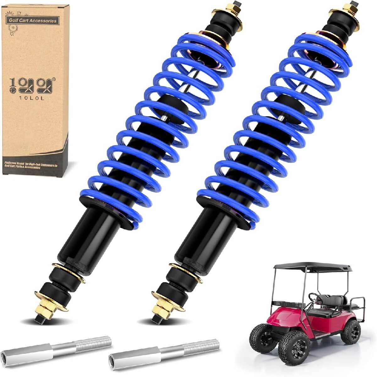 10L0L Heavy Duty Golf Cart Shock Absorber Kit Blue