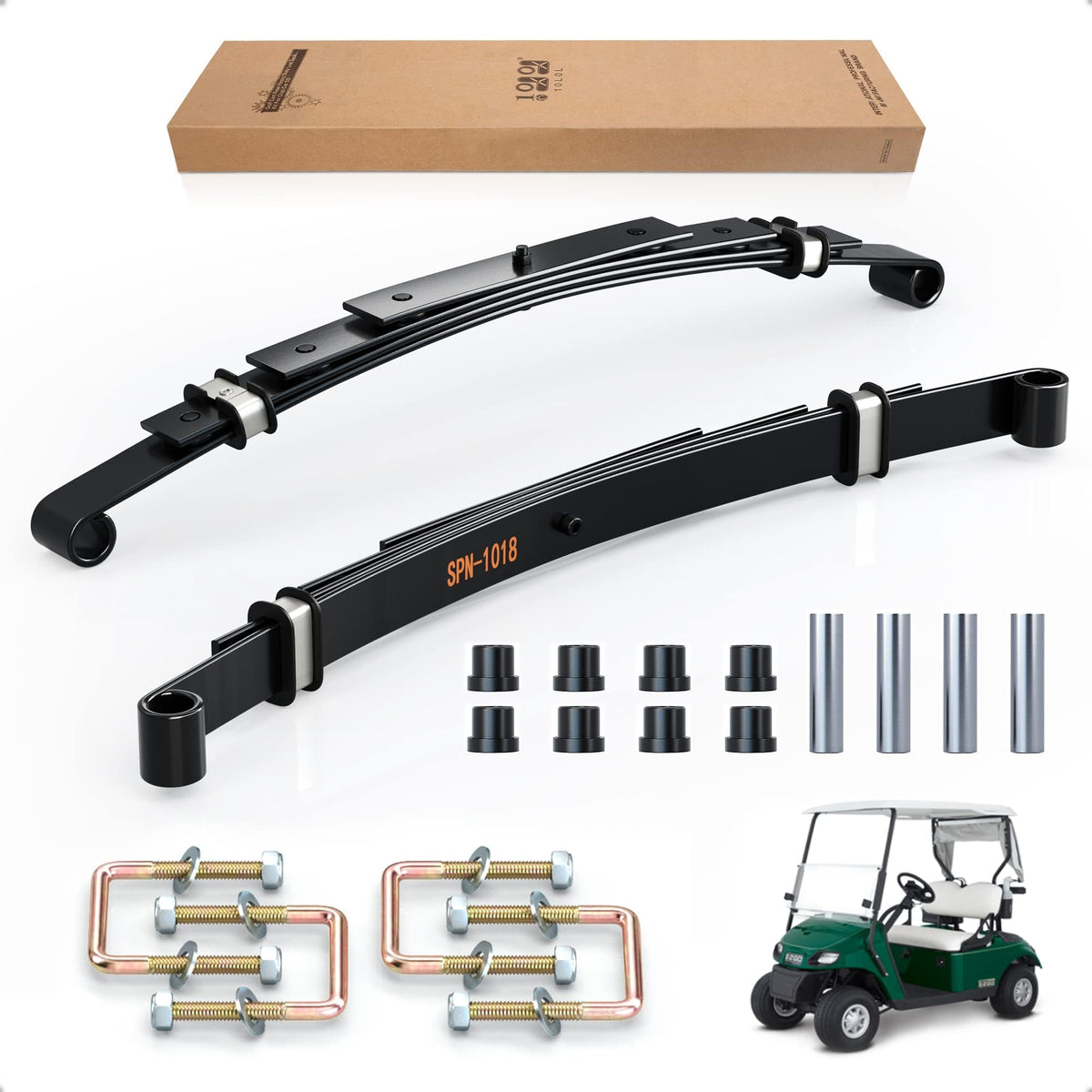 Golf Cart Rear Leaf Spring Kit With Bushings for EZGO TXT - 10L0L