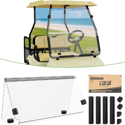 Fits Club Car DS 2000-Up – 5mm Thick PC / Clear