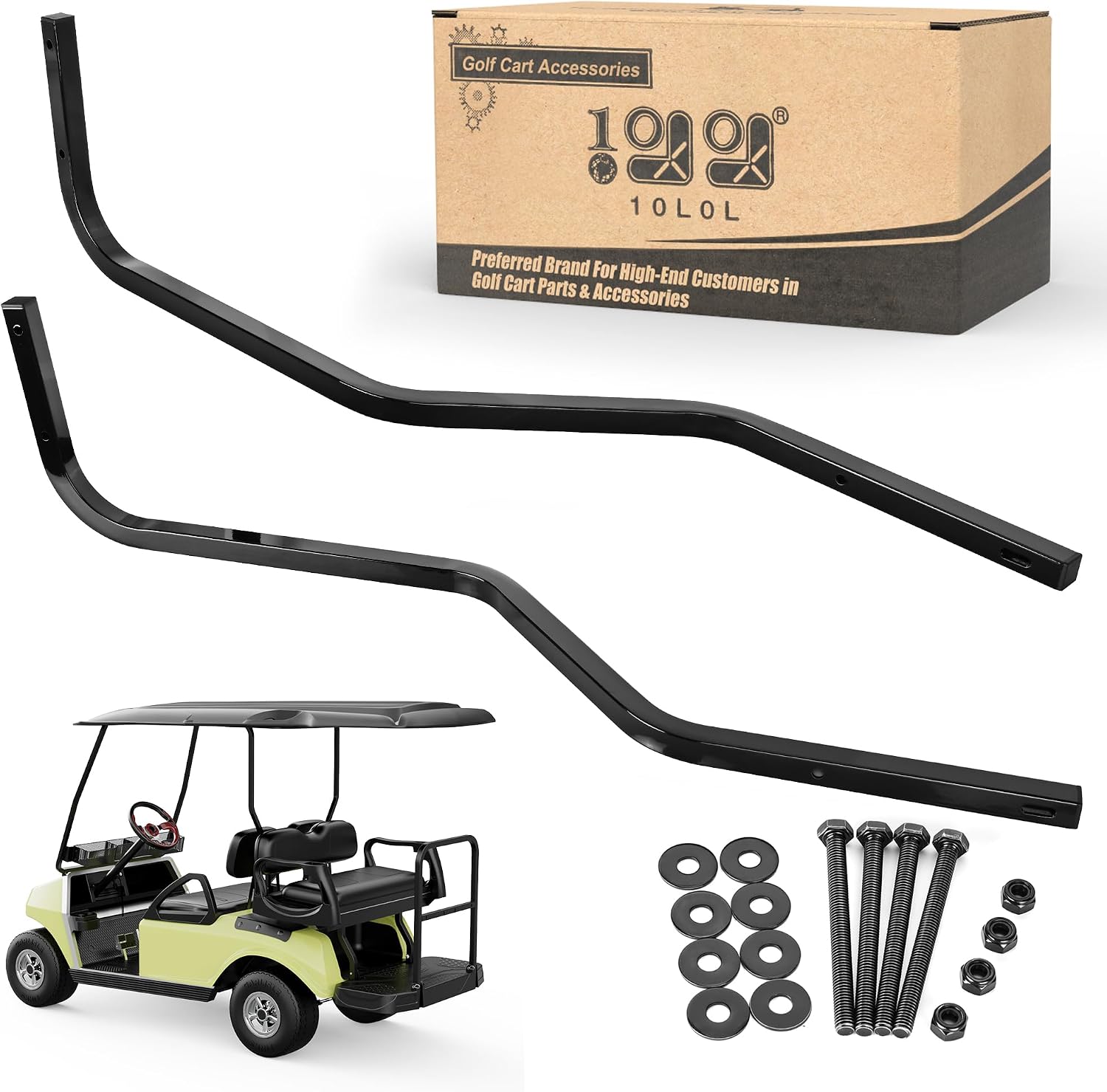 Heavy Duty Golf Cart Rear Strut Support Brackets for Club Car DS