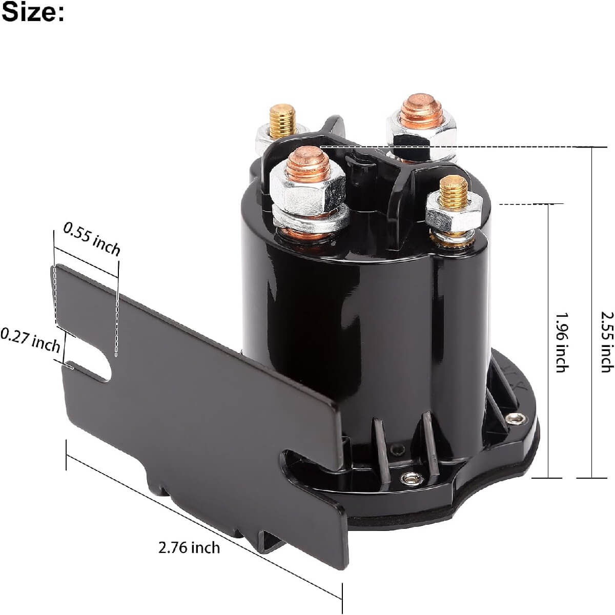 EZGO RXV Golf Cart Solenoid Size