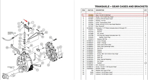 10L0L Golf Cart Ball Stud for Club Car DS & Precedent