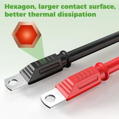 10L0L 4AWG 25 Inch Battery Inverter Cables Set