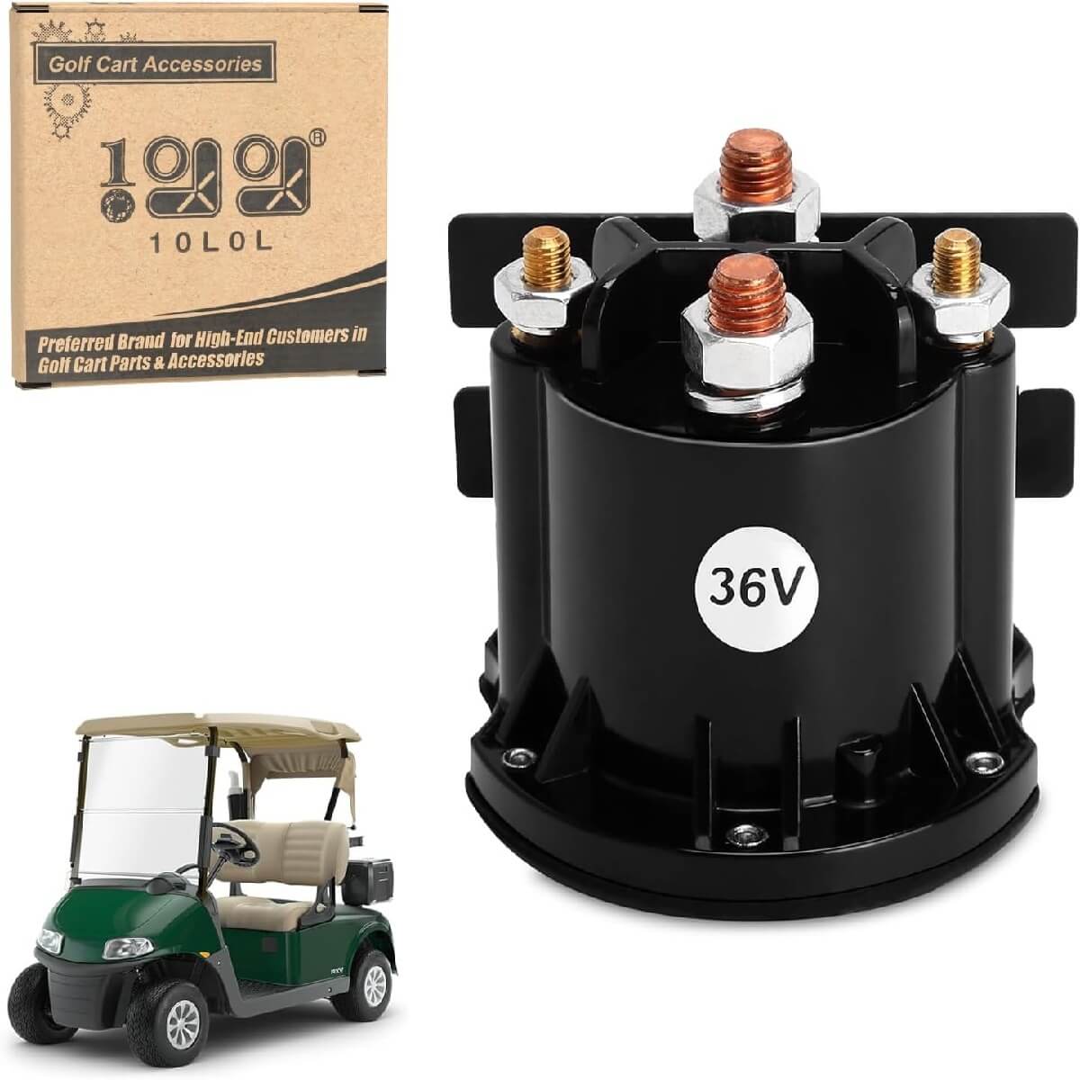 10L0L 36 Volt Solenoid for EZGO RXV Electric Golf Carts