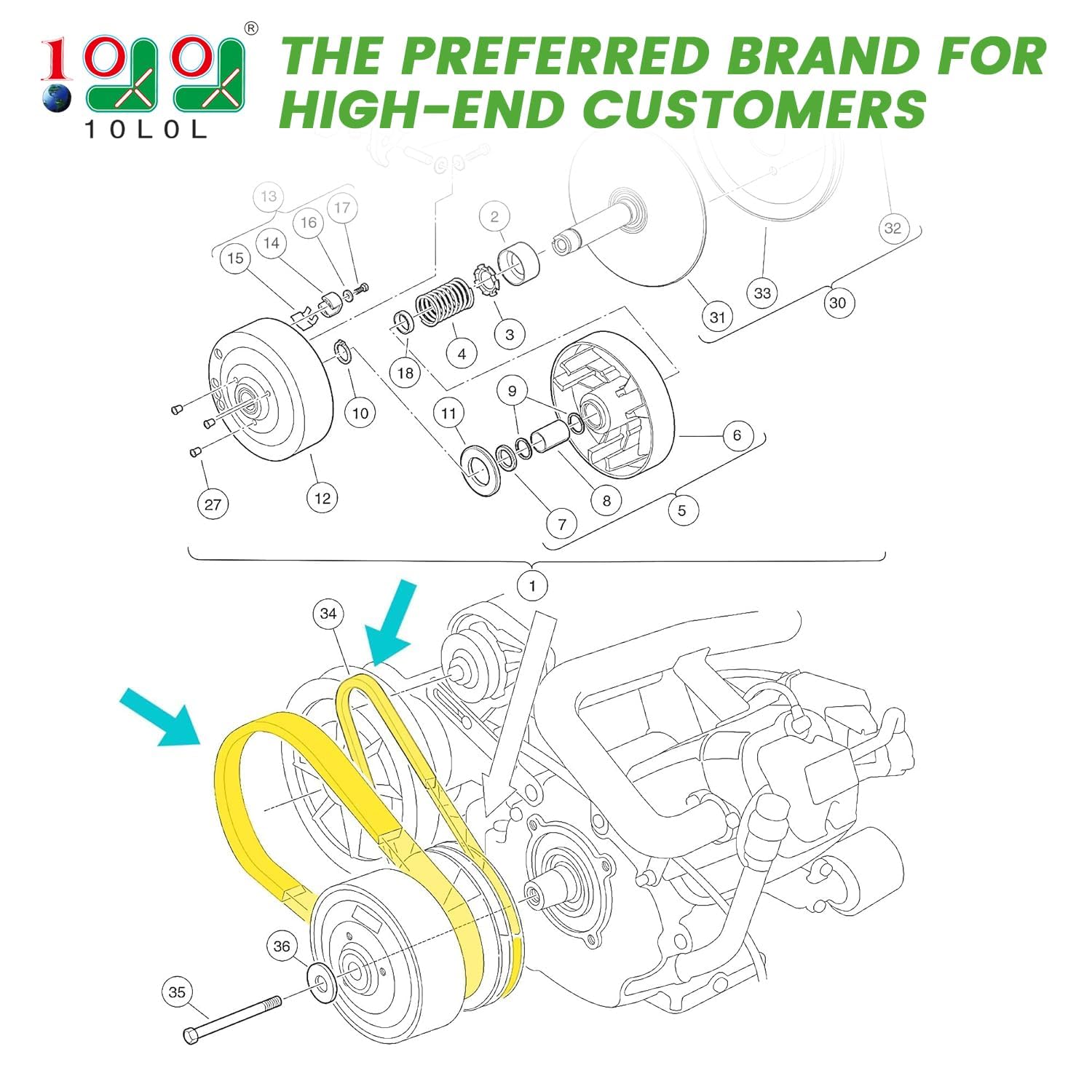 Yamaha Golf Cart Drive Belt Wiring Diagram
