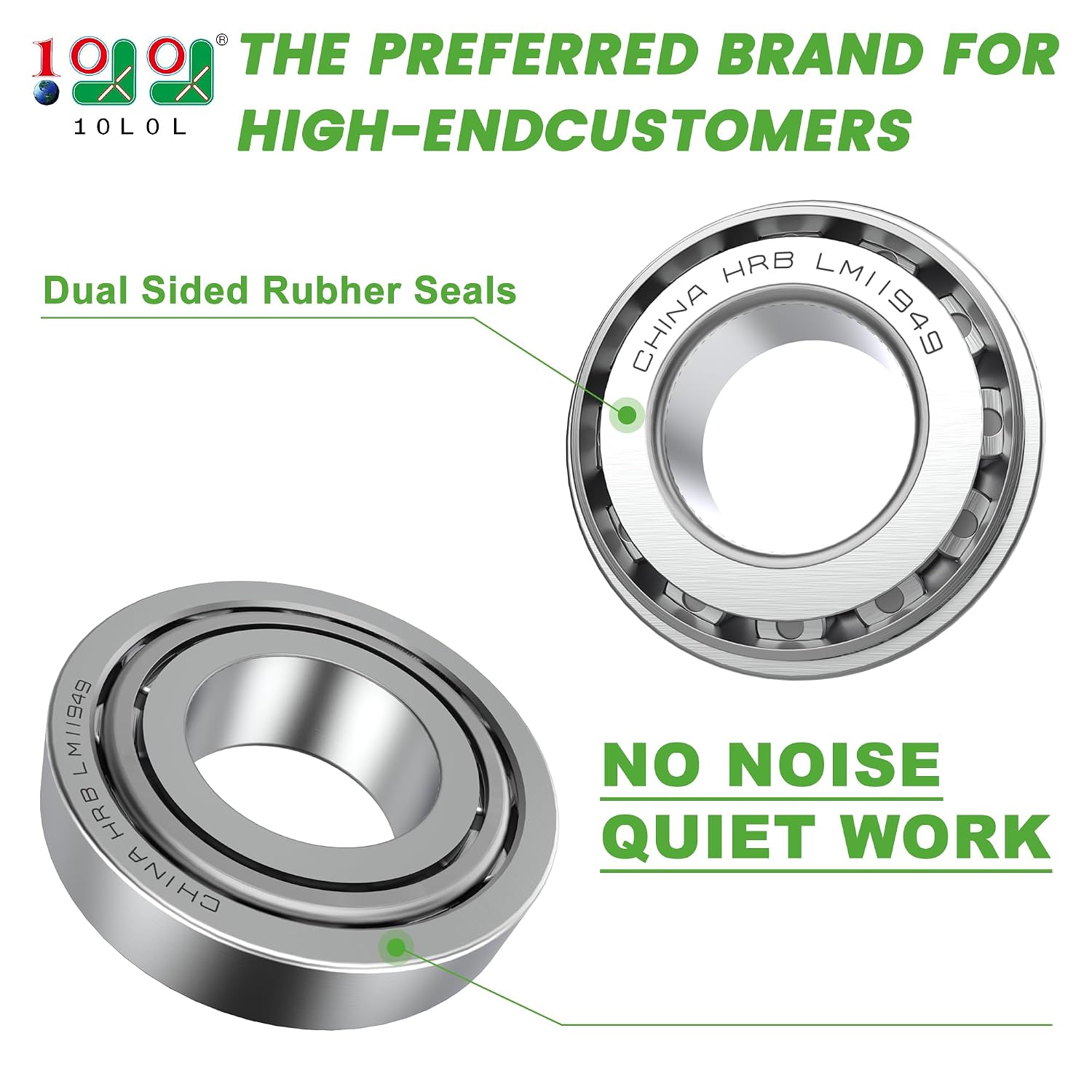 10L0L Front Wheel Hub Bearings & Oil Seals Kit