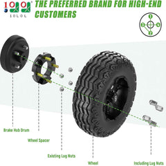 Aluminium 1" Golf Cart Wheel Spacers Kit