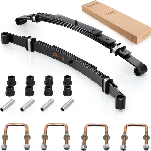 10L0L Golf Cart Heavy Duty Rear Leaf Spring Kit - 4-leaf Spring for EZGO TXT 1995-2013