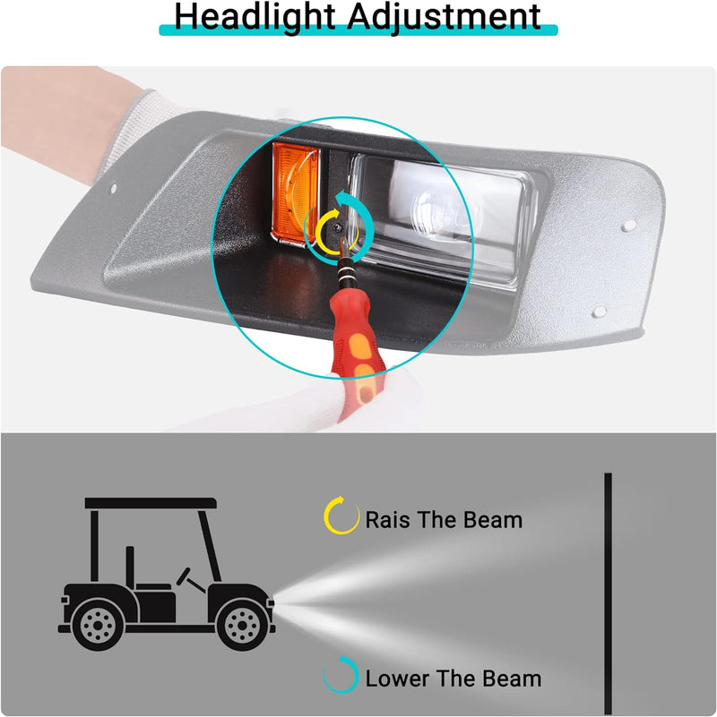 Golf Cart Lighting for EZGO TXT Light Kit