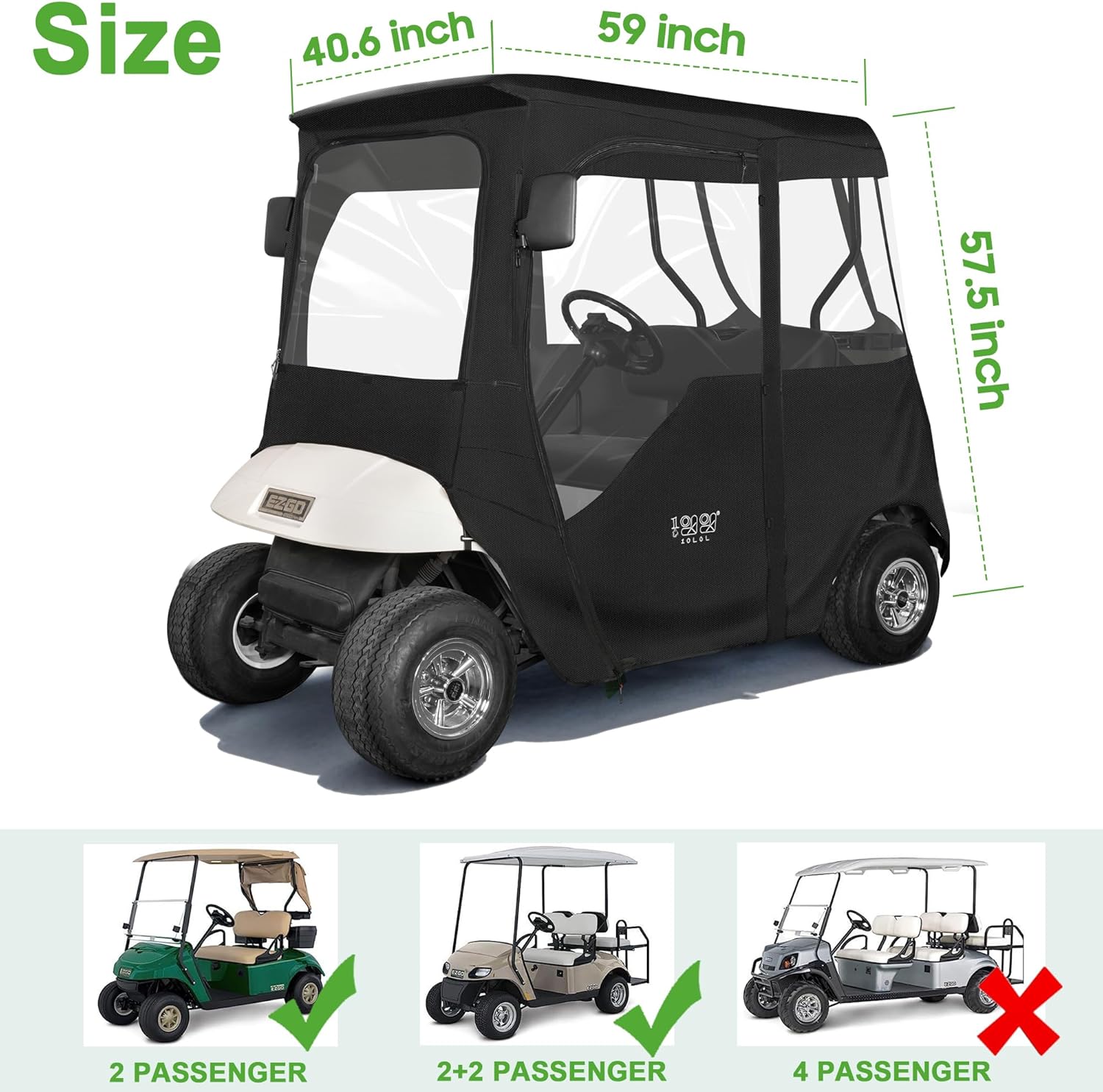 EZGO golf cart rain cover