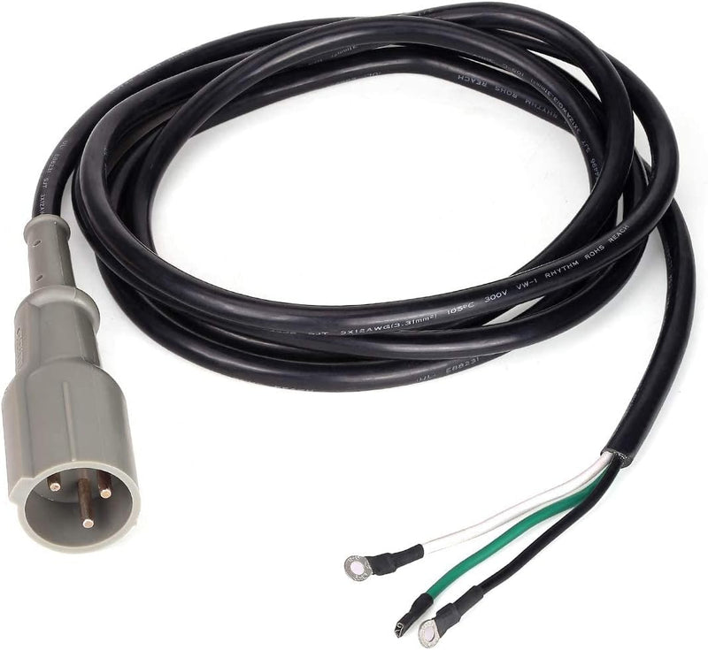 Charger Plug 3-Pin Male Plug with DC Cordset 