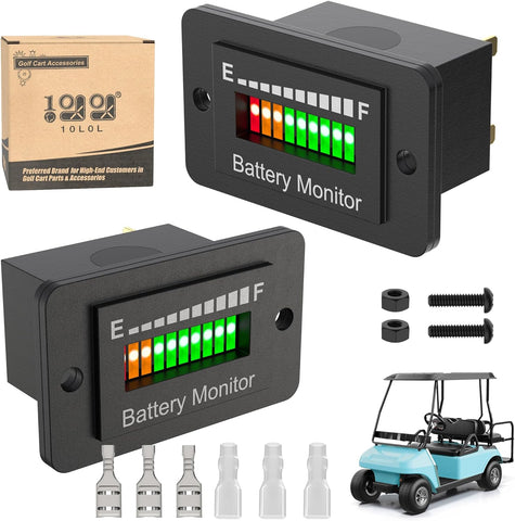 10L0L Golf Cart Battery Gauge