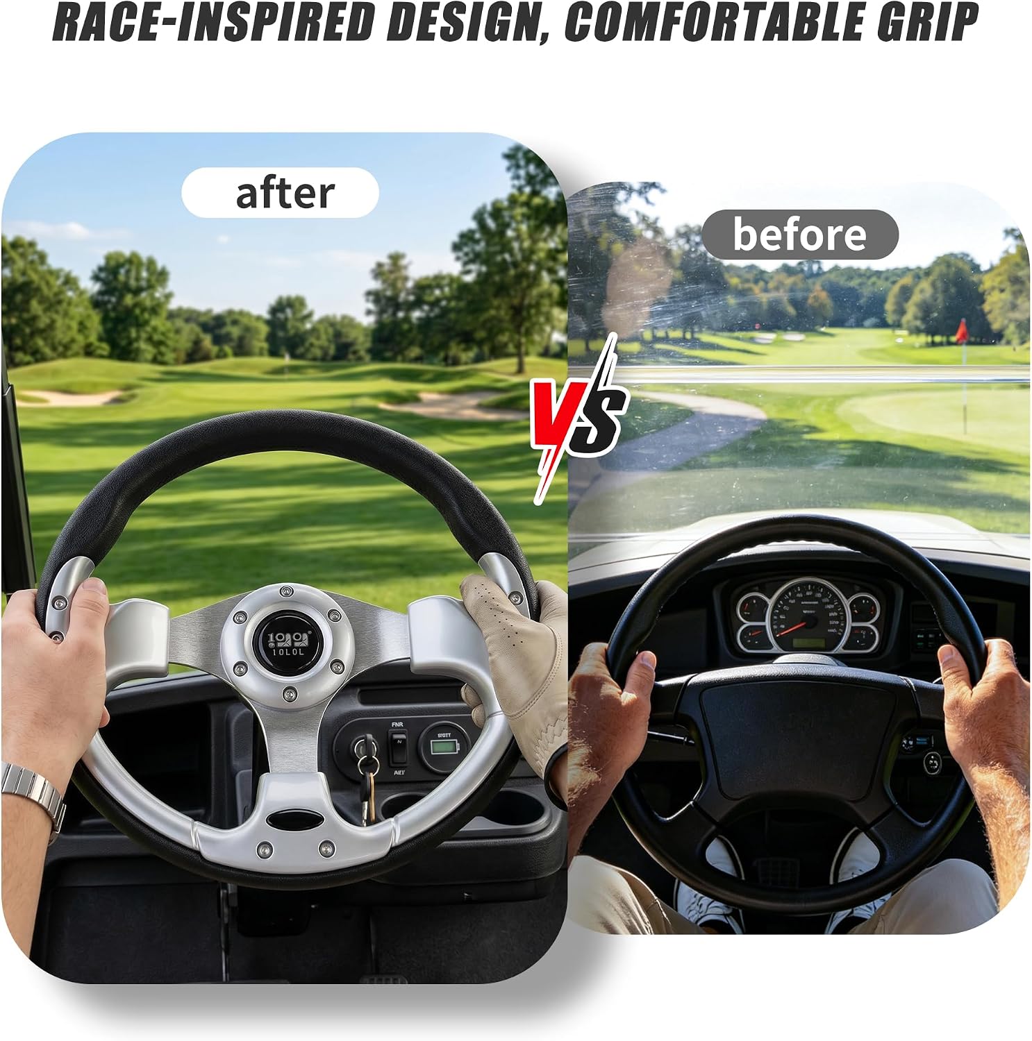 RACE-INSPIRED DESIGN, COMFORTABLE GRIP