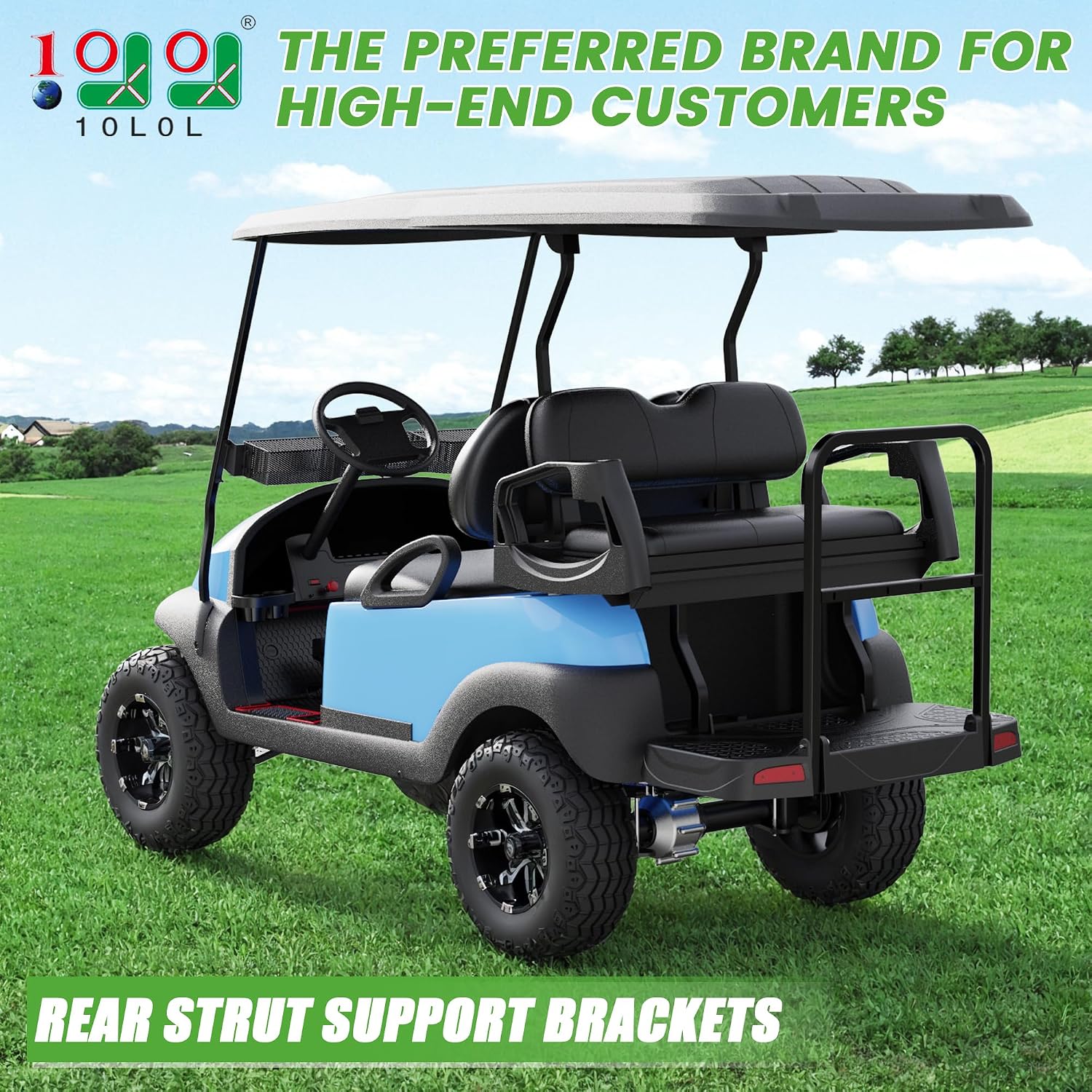 Heavy Duty Golf Cart Rear Support Brackets