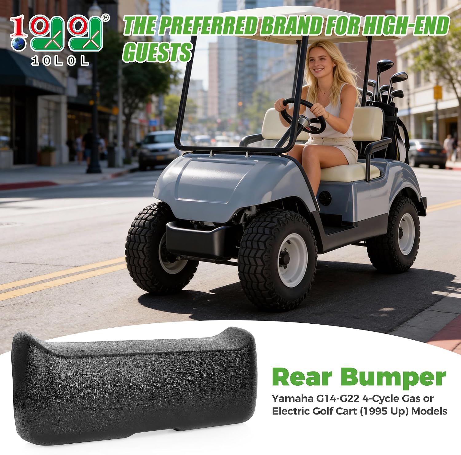 10L0L Golf Cart Front Bumper for Yamaha G14-G22