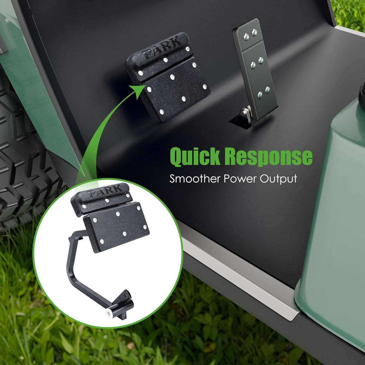 EZGO Golf Cart Brake Pedal Kit with Brake Light Cable