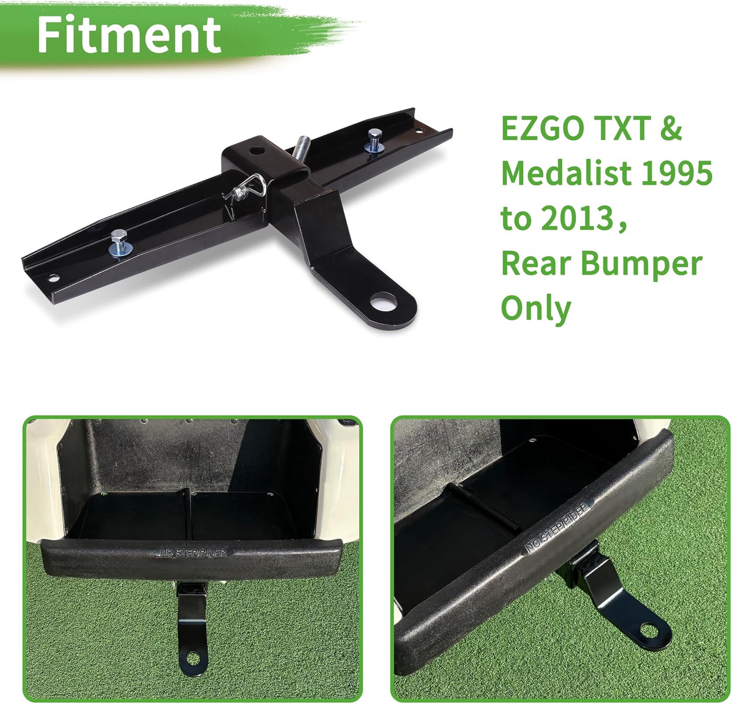 10L0L Golf Cart Trailer Hitch and Receiver for EZGO TXT & Medalist 1995-2013
